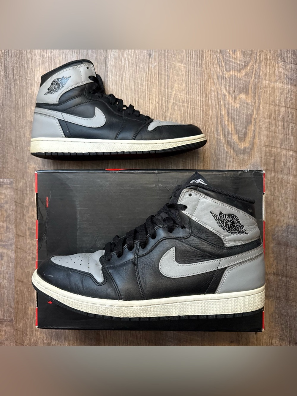 Nike Air Jordan 1 Retro High OG Shadow 2013 Grey Black Men’s Size 11 Sneakers